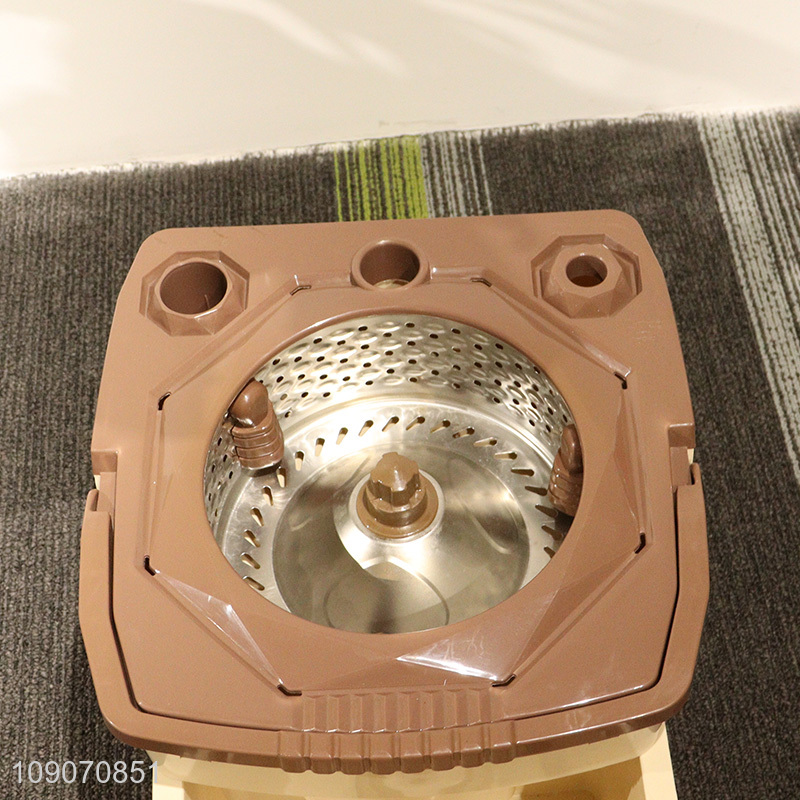 Custom Logo Microfiber Spin Mop and Bucket Set Floor Cleaning System