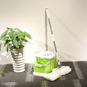 Wholesale Microfiber Mop and Bucket Set Spin Mop Floor Cleaning System