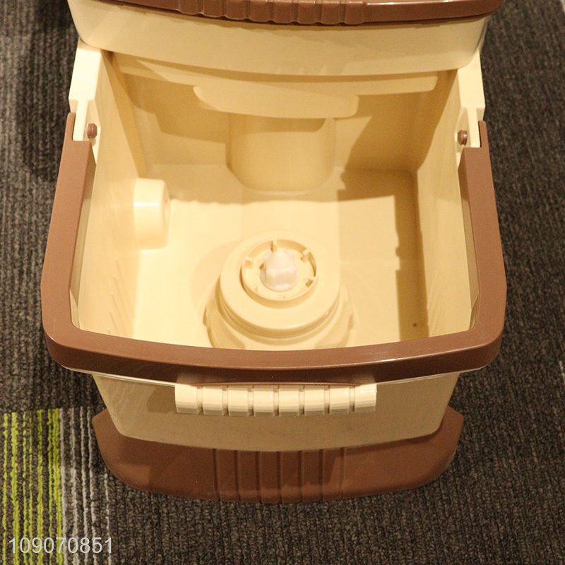 Custom Logo Microfiber Spin Mop and Bucket Set Floor Cleaning System