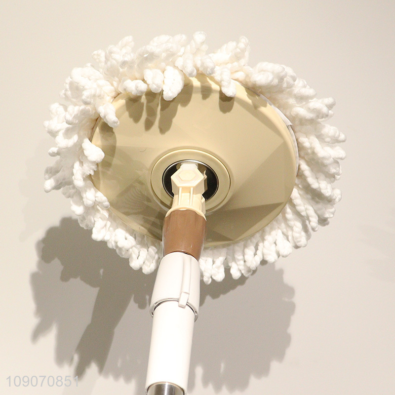 Custom Logo Microfiber Spin Mop and Bucket Set Floor Cleaning System