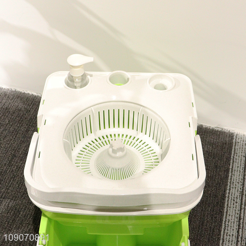 Wholesale Microfiber Mop and Bucket Set Spin Mop Floor Cleaning System