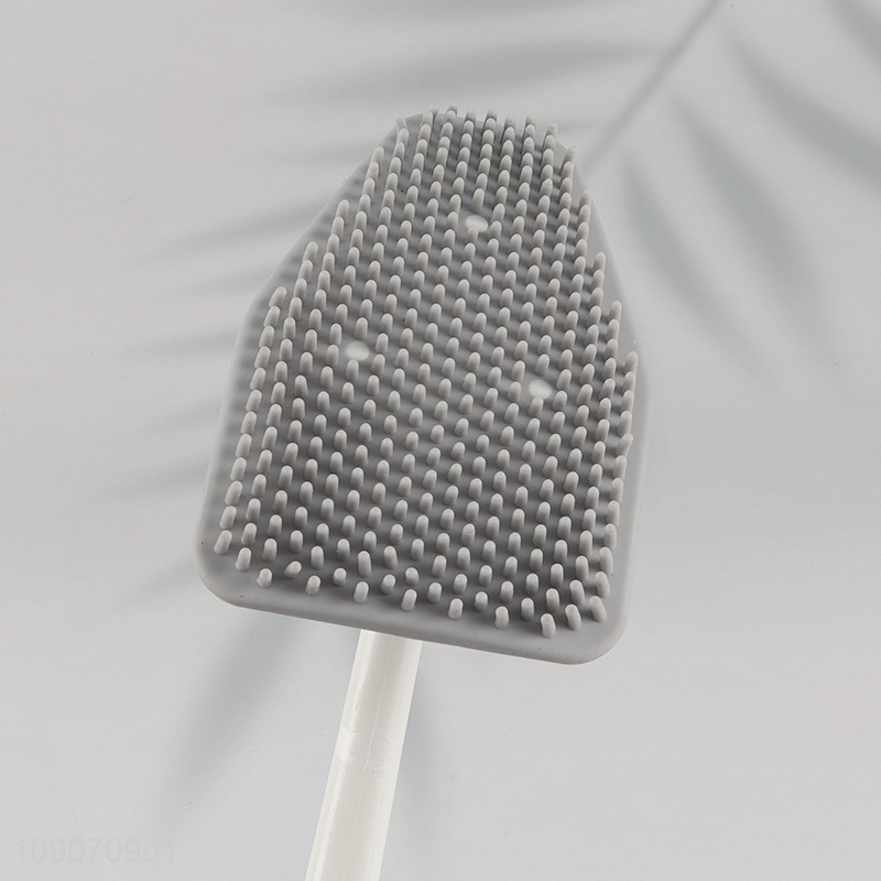 New Product Flexible Toilet Bowl Brush and Holder Set for Bathroom