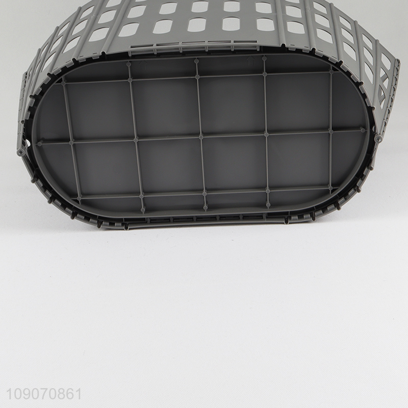 New Arrival Folding Plastic Laundry Hamper Multipurpose Plastic Storage Basket