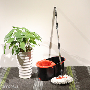 High Quality Labor-Saving Foot Pressure Microfiber Spin Mop and Bucket Set