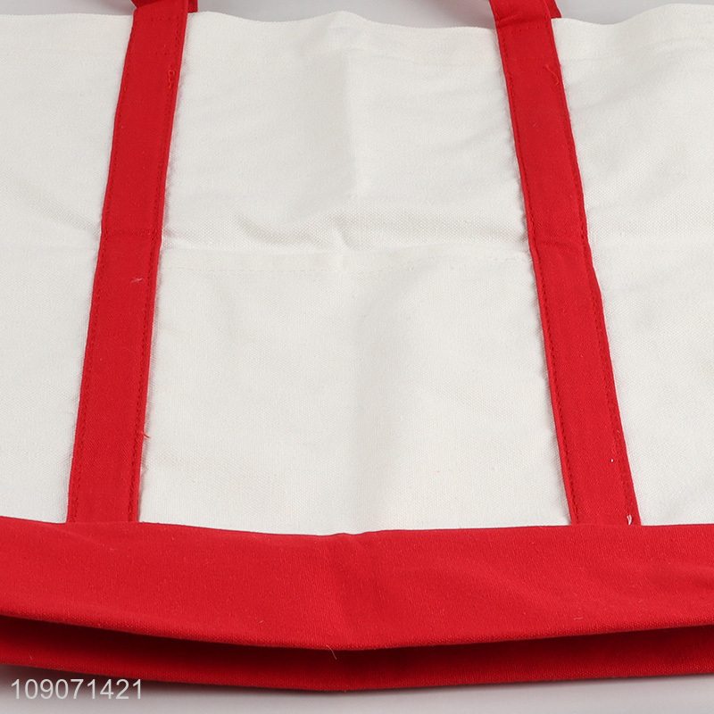 High Quality Durable Canvas Tote Bag Heavy Duty Canvas Shopping Bag