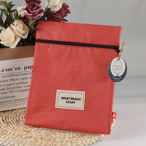 Factory Price Durable Polyester Storage Bag Fabric Ziper Storage Pouch