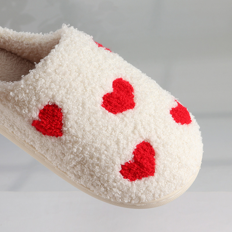 Popular Product Women's Winter House Slippers Heart Indoor Slippers