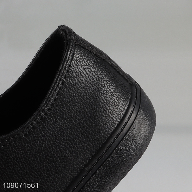 Factory Price Men's Sneakers PU Leather Low Top Trainers Casual Shoes