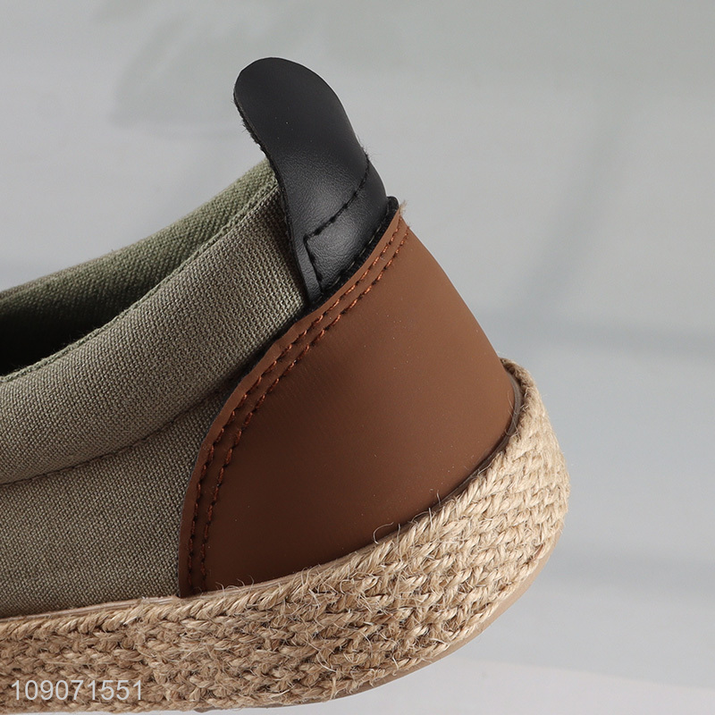 Good Quality Men's Sneakers Low Top Slip On Shoes Canvas Loafers