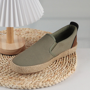 Good Quality Men's Sneakers Low Top Slip On Shoes Canvas Loafers