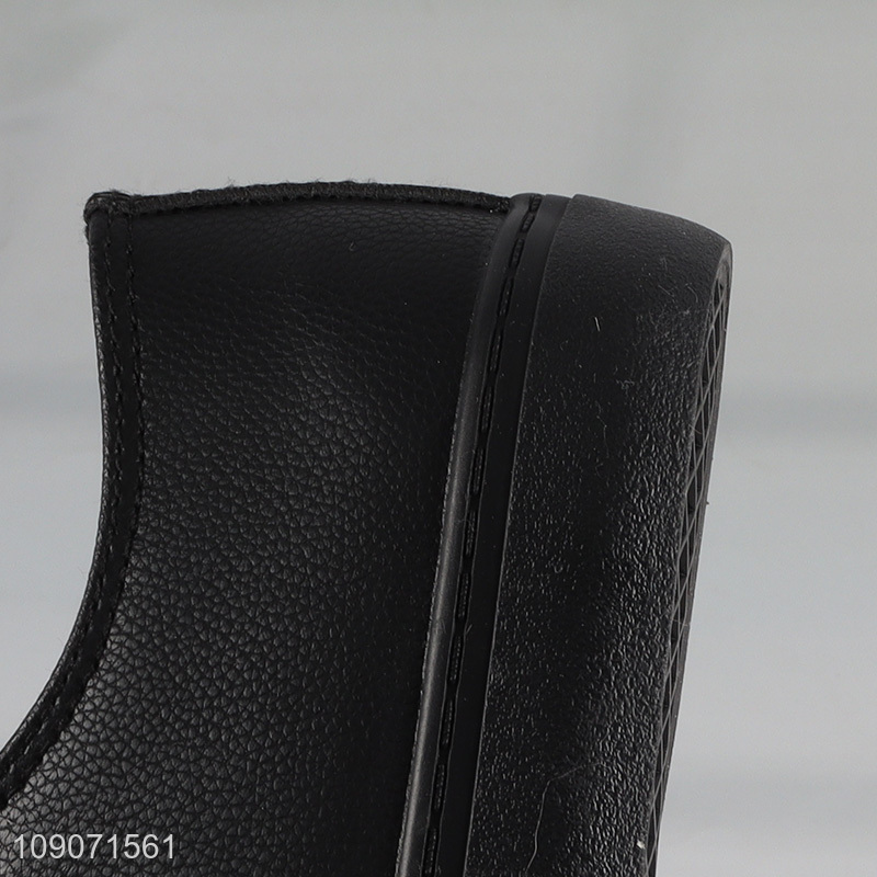 Factory Price Men's Sneakers PU Leather Low Top Trainers Casual Shoes