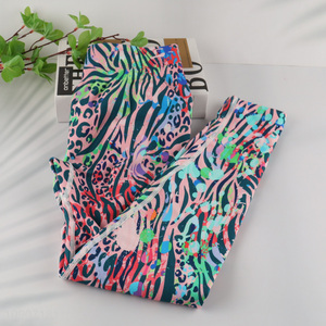 Yiwu market colorful elastic breathable fitness sports yoga pants for women