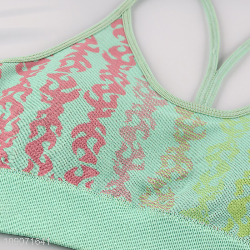 Top selling women sports fitness breathable elastic bra wholesale