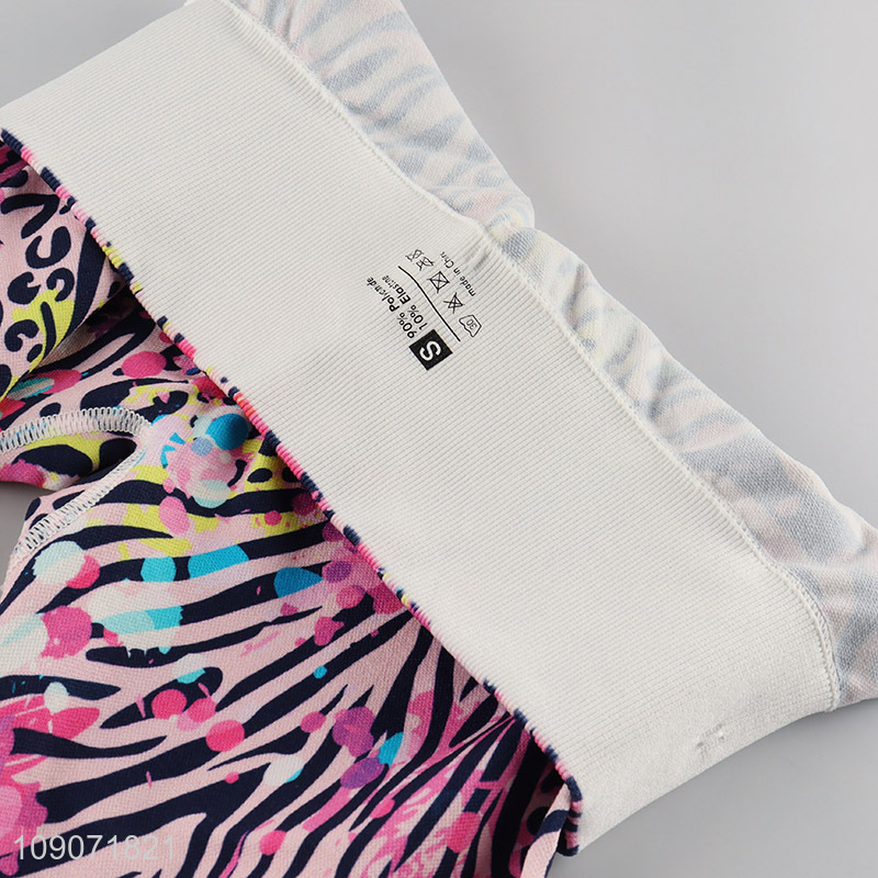 Popular products high elastic breathable fitness sports yoga pants for ladies