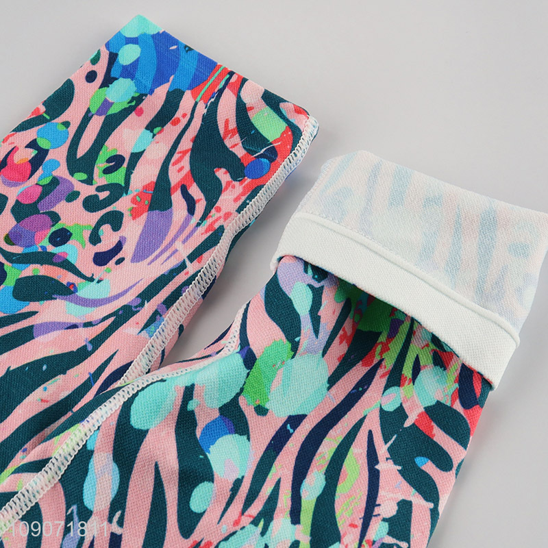 Yiwu market colorful elastic breathable fitness sports yoga pants for women
