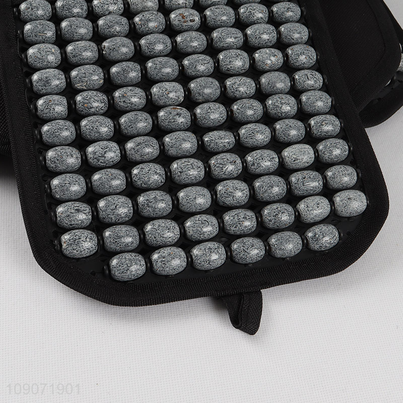 China Imports Wooden Beaded Car Seat Cushion Car Back Massage Cushion