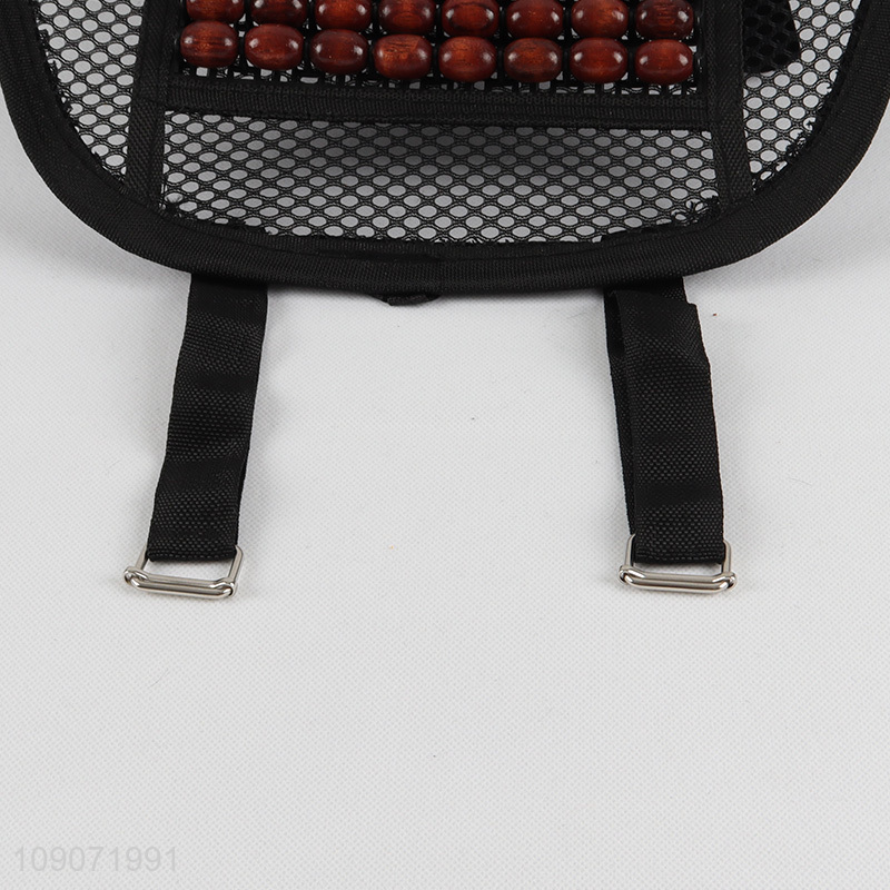 Good Quality Natural Wooden Beaded Car Back Support Lumbar Support