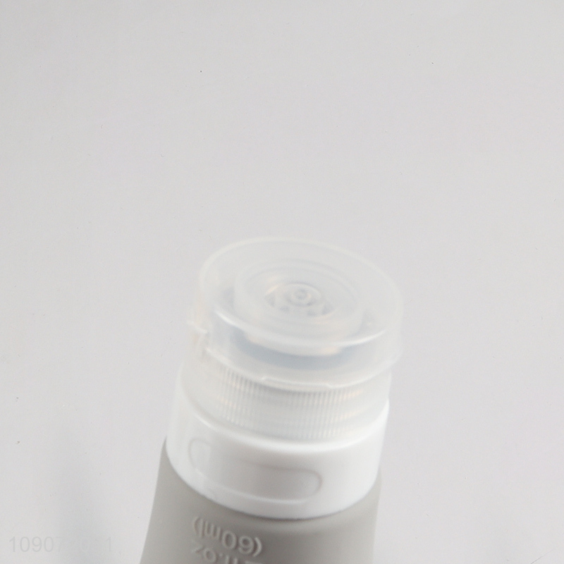 Hot Sale 3PCS Reusable Squeezable Silicone Travel Bottles for Shampoo