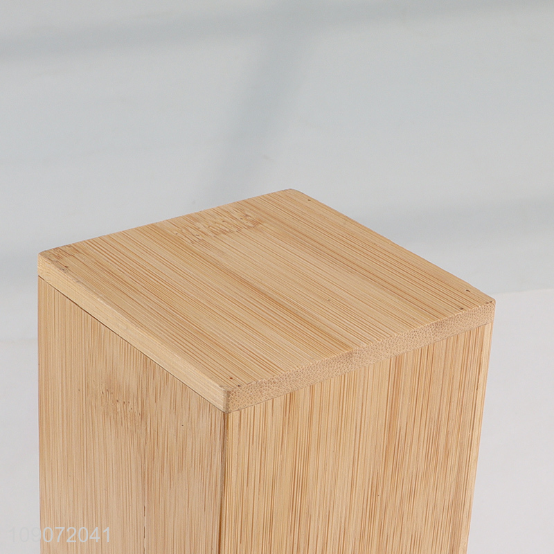 Good Quality 4-Slot Natural Bamboo Toothbrush Holder for Bathroom