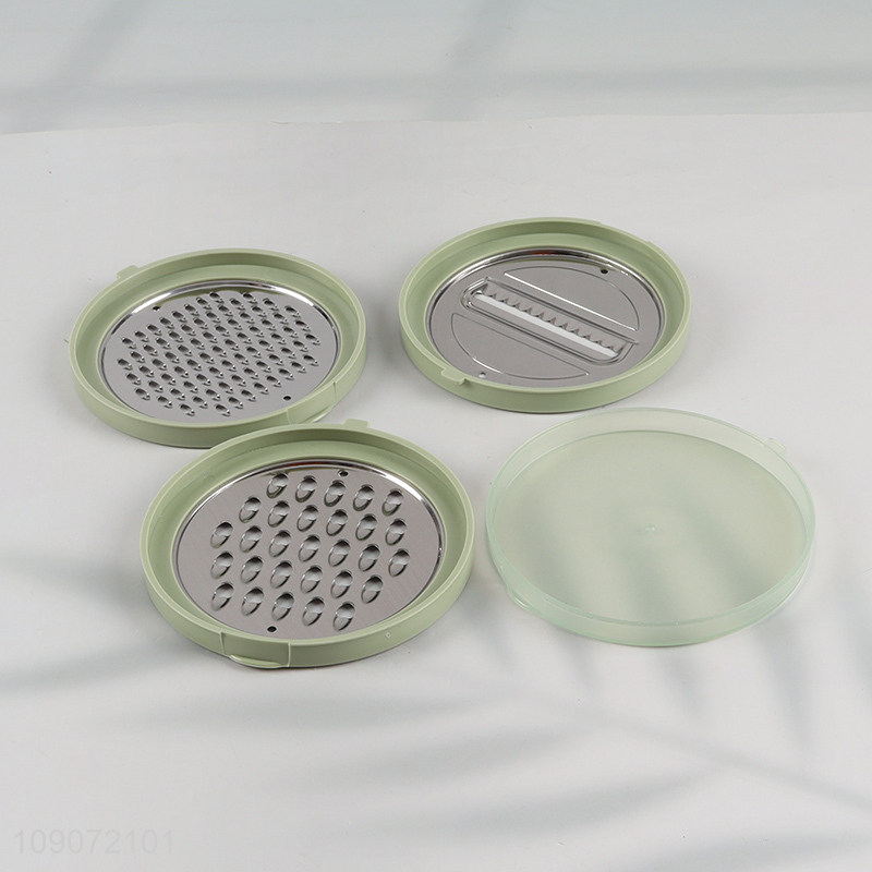 High Quality 3-In-1 Vegetable Grater Slicer with Container for Kitchen