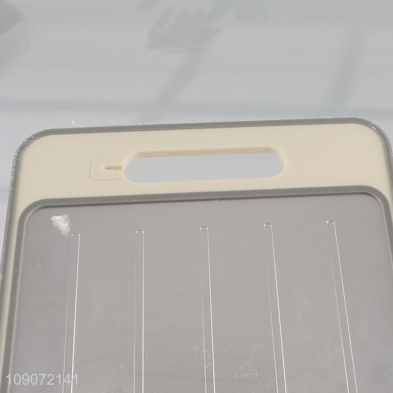 Wholesale Multi-Function Double Sided Stainless Steel Plastic Cutting Board