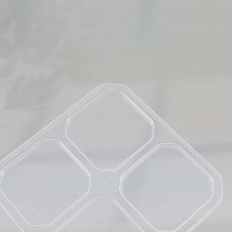 New Arrival 4-Compartment Wheat Straw Meal Prep Food Storage Container