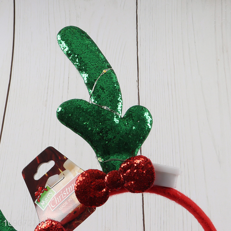 Hot selling elk Christmas hair hoop hair accessory for party supplies