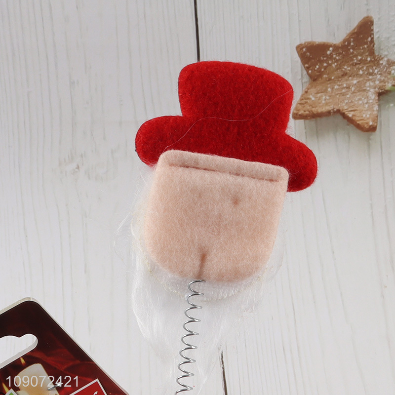 Yiwu market party supplies Santa Claus Christmas hair hoop for sale