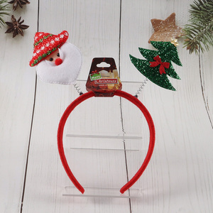 China products santa claus decorative Christmas hair hoop for party supplies