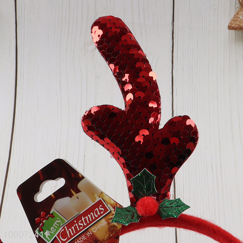 China supplier Christmas party supplies hair accessory Christmas hair hoop