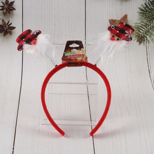 Yiwu market party supplies Santa Claus Christmas hair hoop for sale