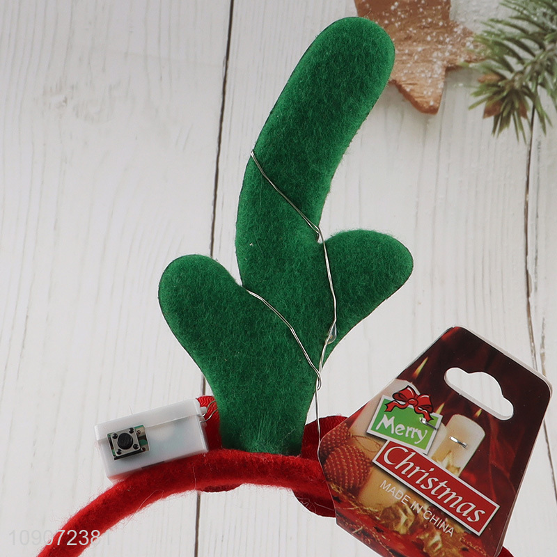 Hot selling elk Christmas hair hoop hair accessory for party supplies