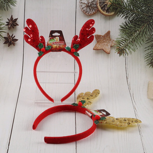 Top selling Christmas party supplies elk Christmas hair hoop