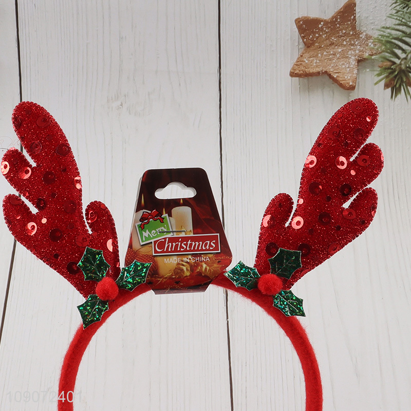 Top selling Christmas party supplies elk Christmas hair hoop