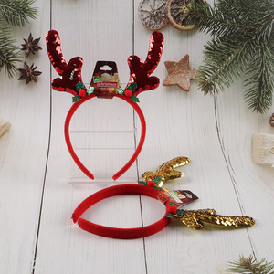 China supplier Christmas party supplies hair accessory Christmas hair hoop