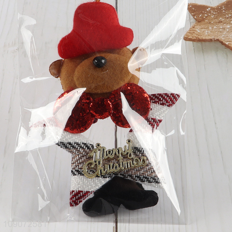 Good selling reindeer shape Christmas hanging ornament for decoration