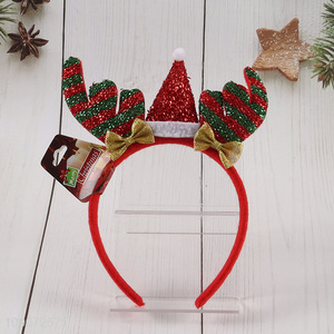 Latest products decorative Christmas hair hoop for Christmas party supplies