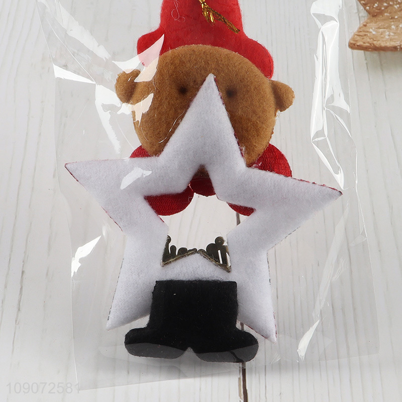 Good selling reindeer shape Christmas hanging ornament for decoration