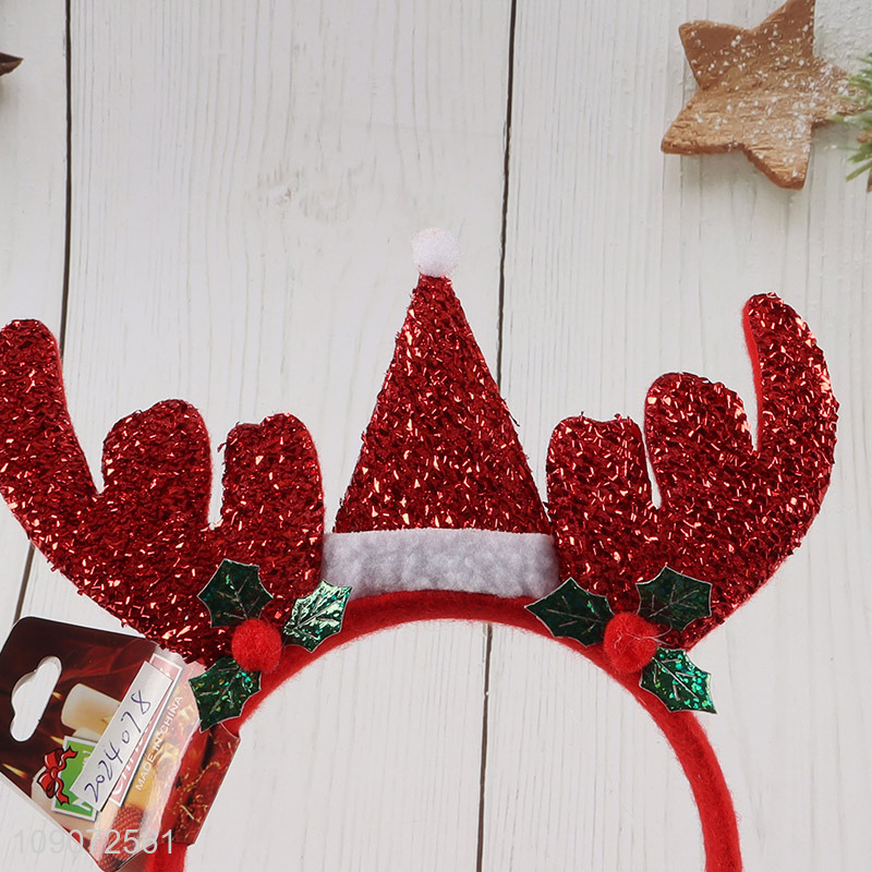 Hot selling Christmas party supplies decorative Christmas hair hoop