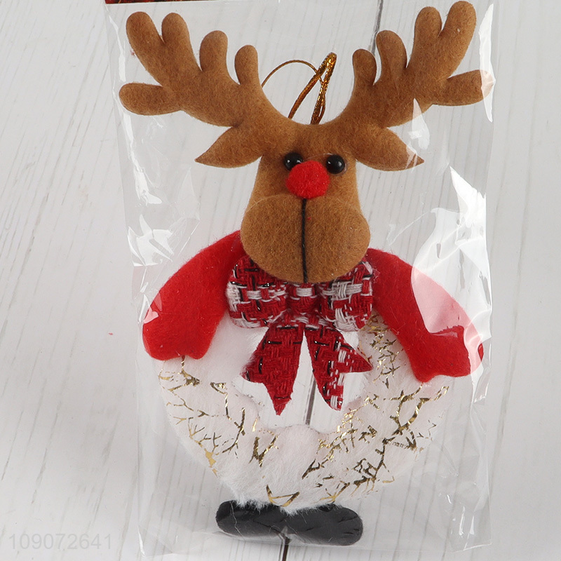 China wholesale reindeer shape Christmas hanging ornament for Christmas tree