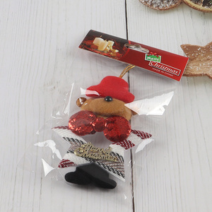 Good selling reindeer shape Christmas hanging ornament for decoration