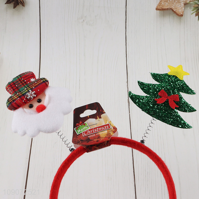 Online wholesale santa claus decorative Christmas hair hoop for adult