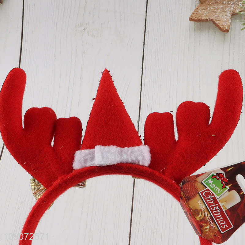 Latest products decorative Christmas hair hoop for Christmas party supplies