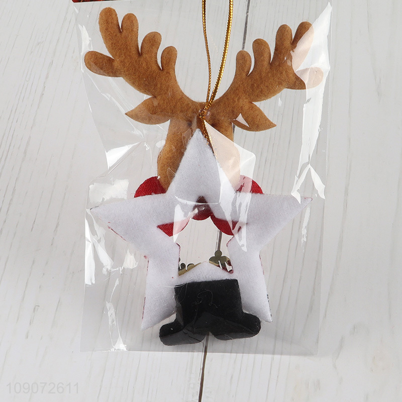 China wholesale reindeer shape decorative Christmas hanging ornament