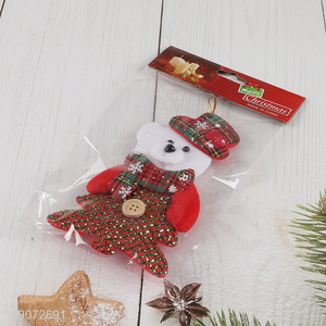 Top sale bear shape Christmas hanging ornament for xmas tree