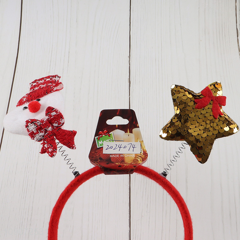 Popular products snowman Christmas hair hoop Christmas party supplies