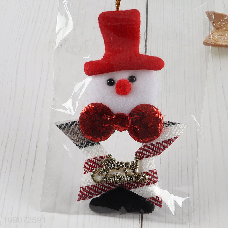 Low price snowman shape Christmas hanging ornament decorations