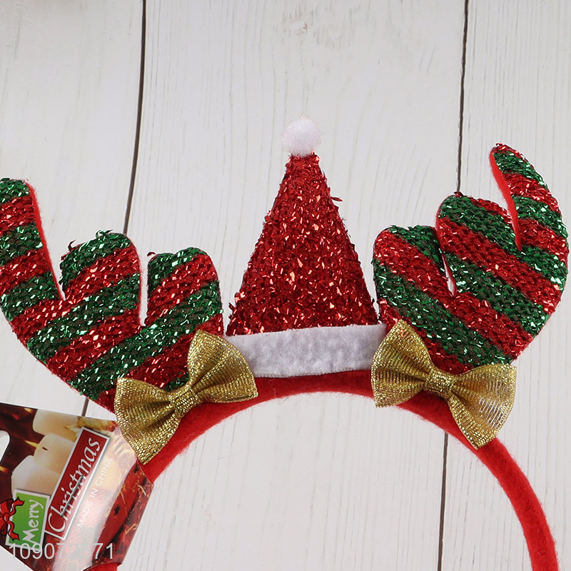 Latest products decorative Christmas hair hoop for Christmas party supplies
