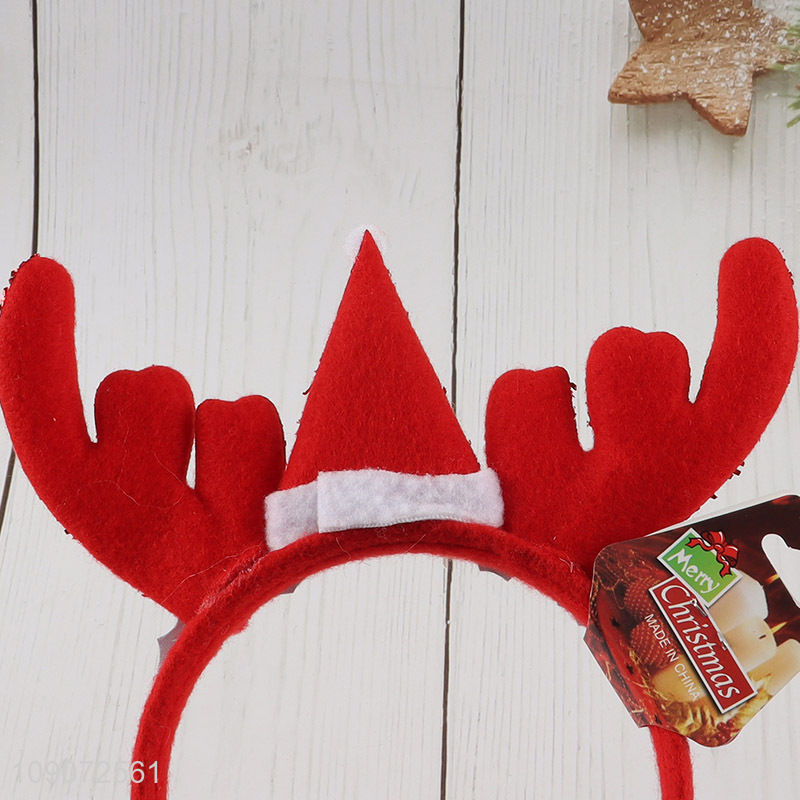 Hot selling Christmas party supplies decorative Christmas hair hoop