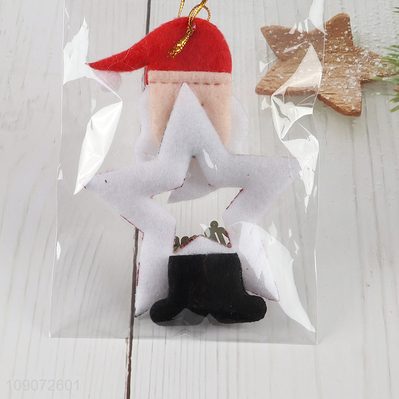 Best selling Santa claus shape Christmas hanging ornament for xmas tree